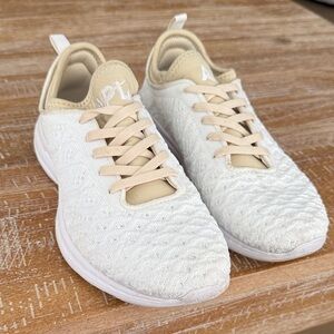 APL Women's White and Tan Sneakers